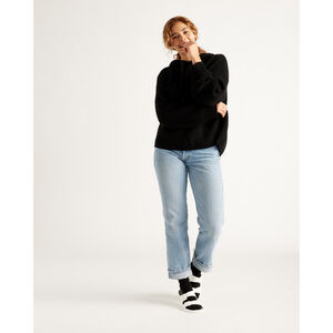 Mongolian Cashmere Fisherman Pullover Hoodie